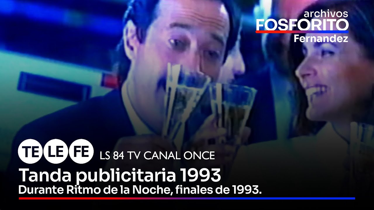Telefe, tanda publicitaria, finales de 1993. (LS 84 TV Bs.As.)