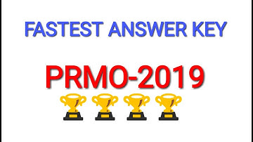 PRMO-2019 ANSWER KEY | Answer key of 2019 prmo | mathssupport