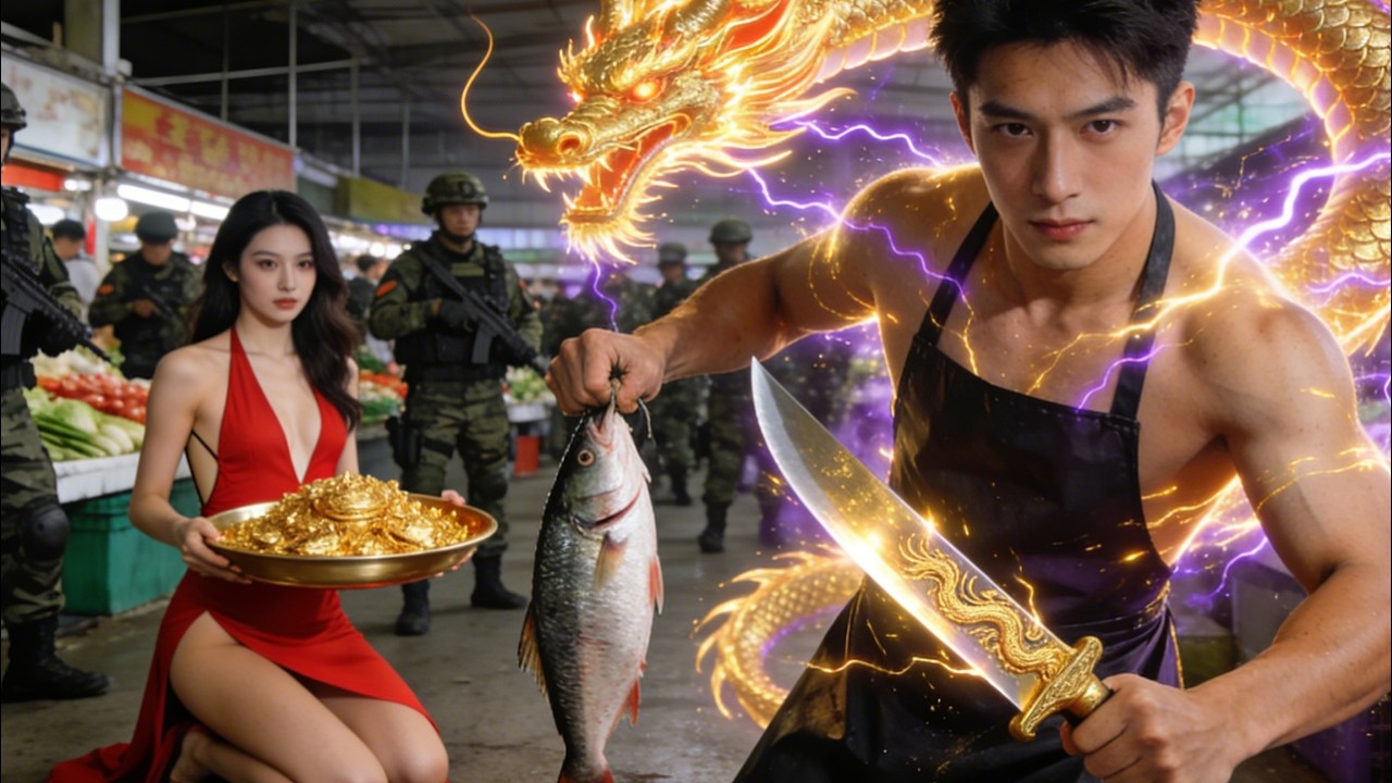 Fish vendor is army chief, billions answer his call—Four Beauties take turns serving him.