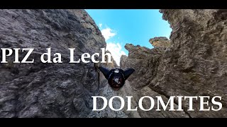 R 360 8K POV  Wingsuit BASE Jump Piz da Lech Dolomites Italy Squirrel Suit Extreme Reality Brutal