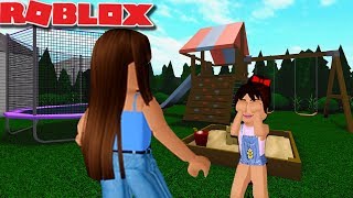 Surprising My Daughter With A Playset In Our Family Garden Bloxburg Update