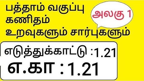 10th Maths Tamil Medium Chapter 1 Relations and Functions Example 1.21