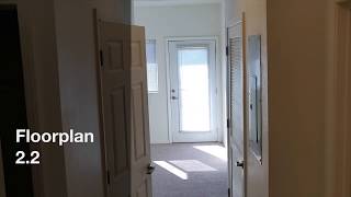 Plan 2.2 Two bedroom/two bath apartment
