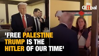 Trump Heckled by Pro-Palestine Protesters in DC Restaurant, Called ‘Hitler’ During Viral Showdown
