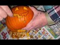 Carving a pumpkin with a Victorinox Mini Champ