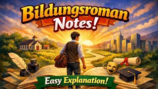 📖 Bildungsroman Notes | Easy Explanation | English Literature Concept