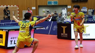 チェンジンチー 𠮷田雅己 vs 神巧也 小野泰和 T10-10 金沢ポート  vs  T.T彩たま ノジマTリーグ2024-2025 10月25日 小松市末広体育館 第2G【卓球 Tリーグ公式】