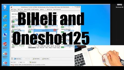 How to flash BlHeli and use Oneshot