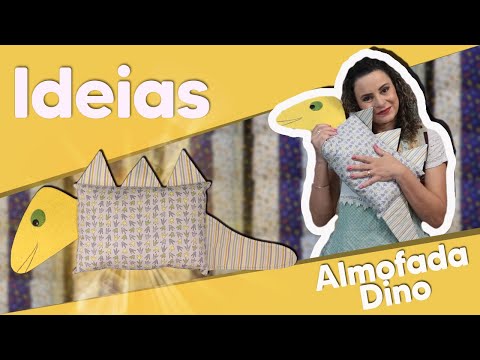 Almofada Dino com Nina Ferreira