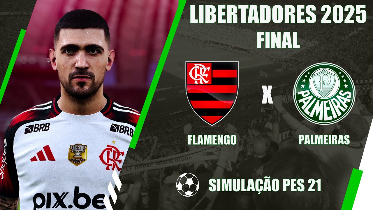 FLAMENGO x PALMEIRAS 🔥 FInal Realista! | Libertadores 2025 | PES 21