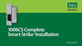 Installing HES 1006CS Electric Strikes