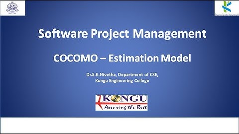 COCOMO | Software Effort Estimation model | CS Lectures by SKN | Constructive Cost Model | SPM