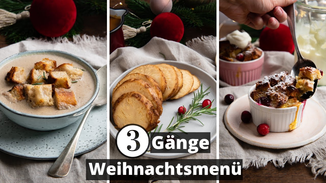 3 Gänge Menü Zu Weihnachten
