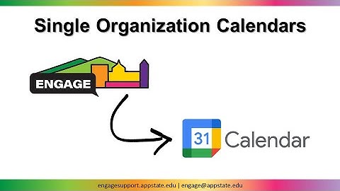 Single Organization iCal Feeds