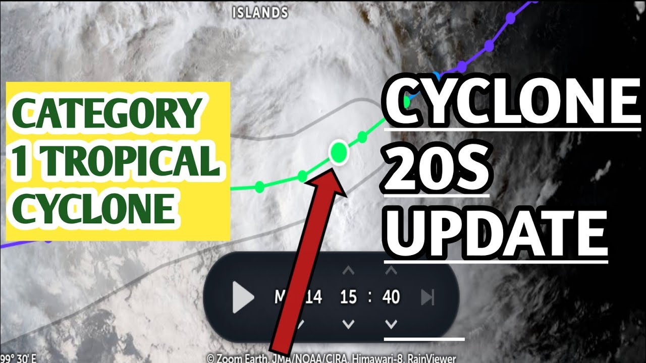 CATEOGORY 1 TROPICAL CYCLONE 20S UPDATE//LATEST UPDATE OF CYCLONE 20S//MUST WATCH !!