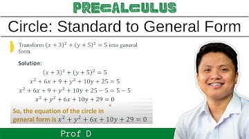 Transforming center-radius or standard form into general form | Circle | Conics | Pre-Calculus