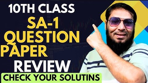 10th Class SA-1 Question paper REVIEW | PAPER SOLUTIONS ✅ Check your Answers | PART-(A&B)