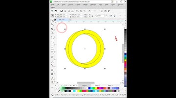 3D interlocking circle logo in CorelDRAW Shorts No 128 #viral #shorts