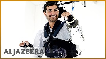 A mind-controlled exoskeleton allows paralyzed man to walk