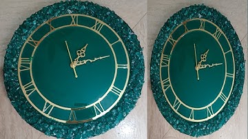 Resin Wall Clock Making With Stone | Step By Step Resin Tutorial | Resin Art