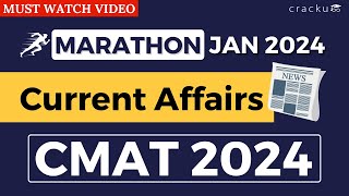 Important January 2024 Current Affairs Questions | Current Affairs for CMAT 2024 by Cracku - MBA CAT Preparation 1,144 views 1 month ago 39 minutes