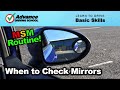 When to check your mirrors    learn to drive basic skills