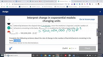 Interpret change in exponential models  changing units