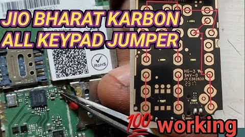 jio bharat Karbon kw201 keypad solution 2023