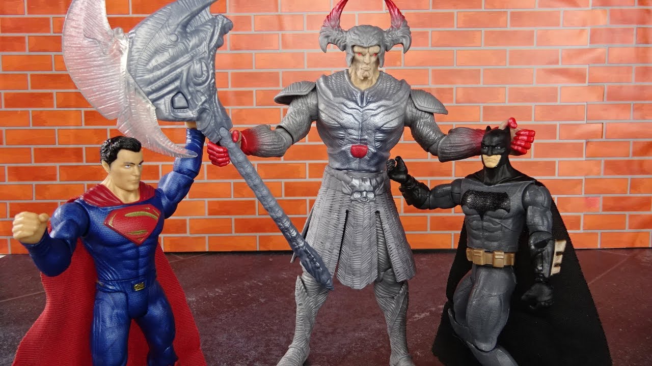 DC Movie JUSTICE LEAGUE BATMAN STEPPENWOLF SUPERMAN 3-Pack Figures