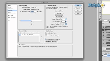 Learn Adobe Photoshop - Performance Preferences