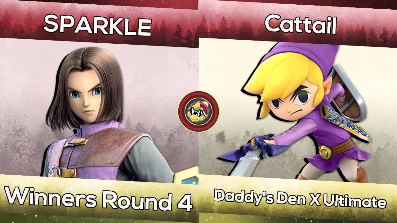 SPARKLE (Hero) vs. Cattail (Toon Link) | Daddy's Den X Ultimate | Smash ...