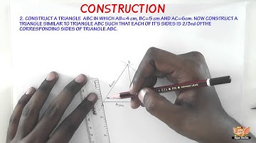 How to construct a similar triangle ?