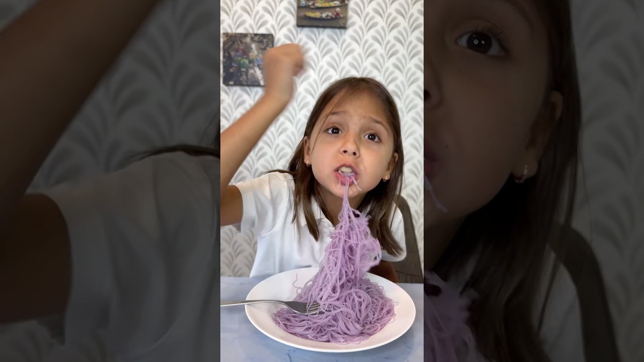 HOW DID MOM MAKE PURPLE NOODLES?!