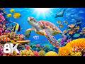 Dream Underwater World 8K 🐠 Incredible Coral Reef Fish for Stress Relief and Sleep