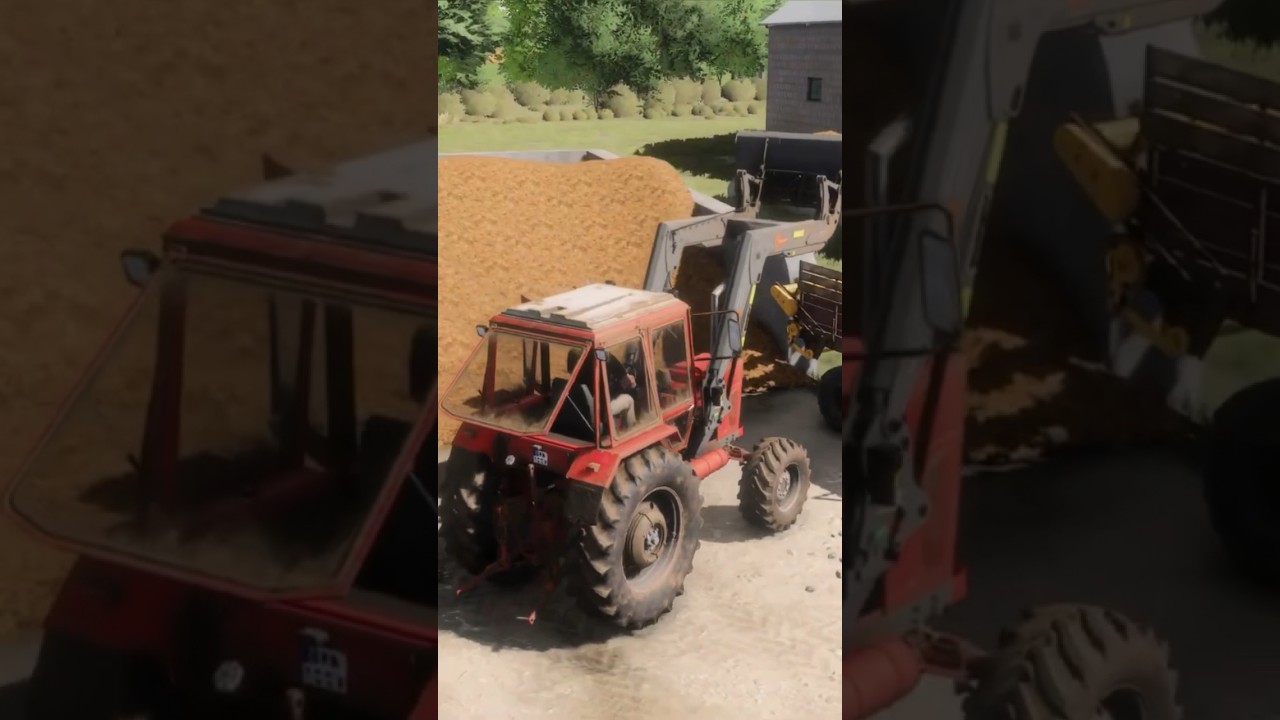 Погрузка навоза. 