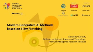 Alexander Korotin "Modern Generative AI Methods based on Flow Matching"