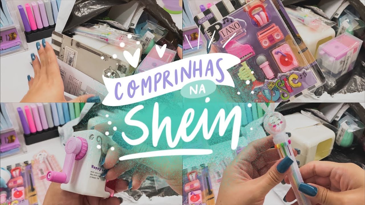 Comprinhas na Shein - parte 2 - papelaria e maquiagem