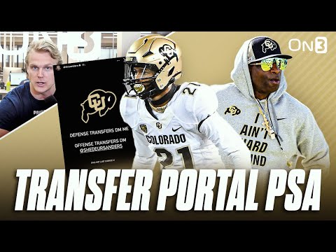 Colorado Buffs Transfer Portal PSA From Shilo Sanders... Good Idea? 