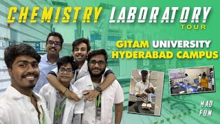 | MY FIRST DAY IN CHEMISTRY 🧪 LAB | GITAM HYDERABAD | ￼SHARLOGS |