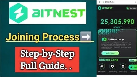 BitNest Joining Process➡️ By Trust Wallet, Step by Step