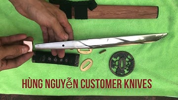 Knife making - Japanese Tanto by Hùng Nguyễn ( part 1)