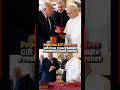 Pope Leo XIV Receives Gift from French Senate President Gérard Larcher at the vatican #popeleoxiv
