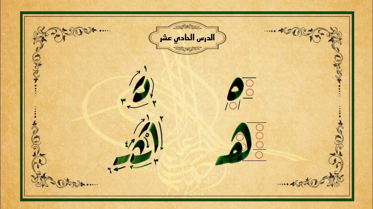 الدرس (11) ( الهاء ).