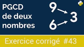 Corrected exercise #43: Program that calculates the gcd of two positive integers | Python