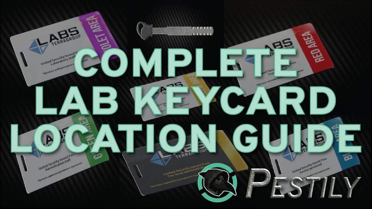 Complete Labs Keycard Spawn Locations V2 Escape From Tarkov Youtube - key card spot in heist roblox