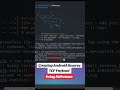 Creating Android Payload using msfvenom #tech #linux #terminal #cybersecurity #hacker #pc #kali