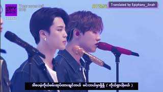 【BTS】' Your Eyes Tell ' Live Performance Myanmar Translation