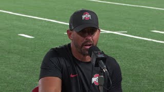 Full interview | Ohio State offensive coordinator Brian Hartline