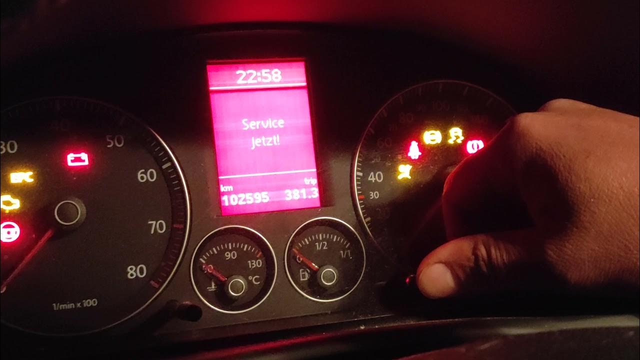 VW Service zurückstellen/Service Reset Touran Golf Polo Scirocco und viele andere Modelle YouTube