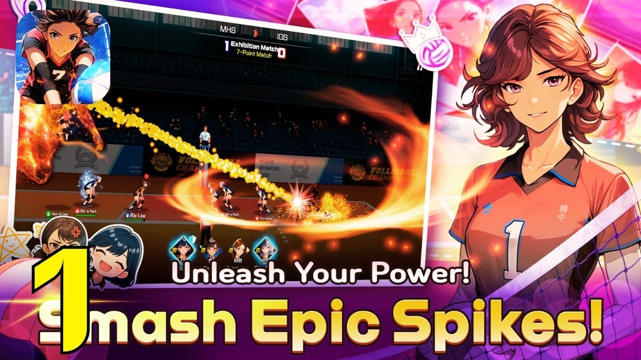 My First Match... and My First EPIC SPIKE! 🏐 | Volley Girls: Volleyball SPIKE Gameplay Part 1